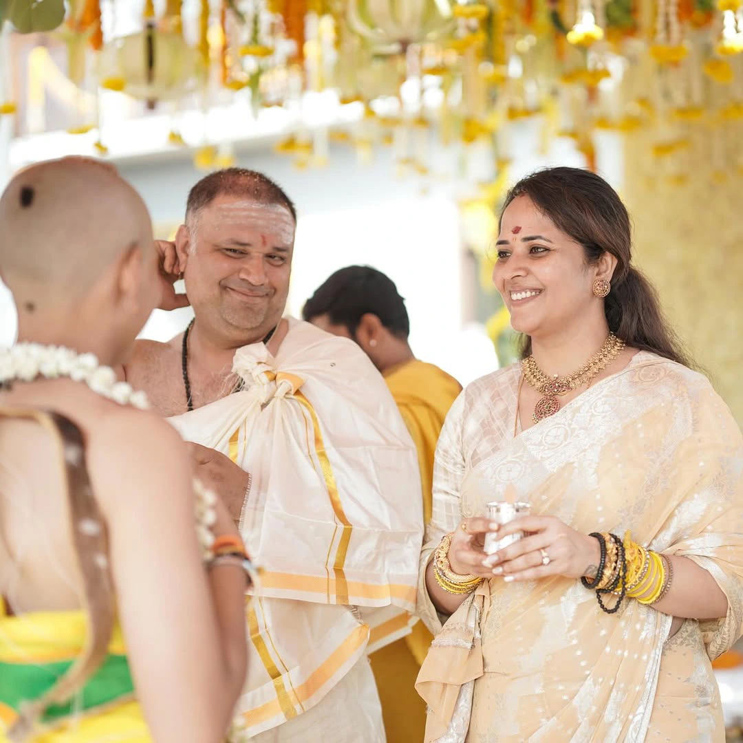 Anasuya Bharadwaj Son Upanayanam Ceremony Photos