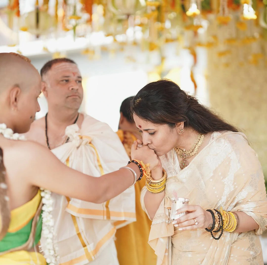 Anasuya Bharadwaj Son Upanayanam Ceremony Photos