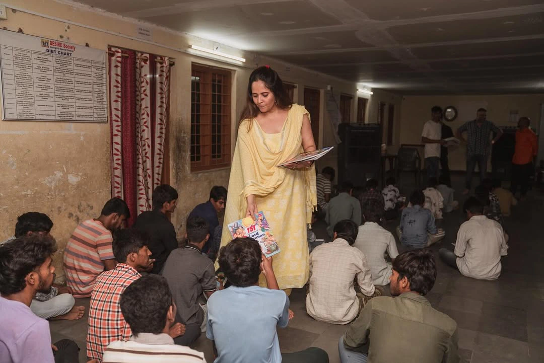 Anasuya Bharadwaj Celebrates her Birthday at Orphanage Home