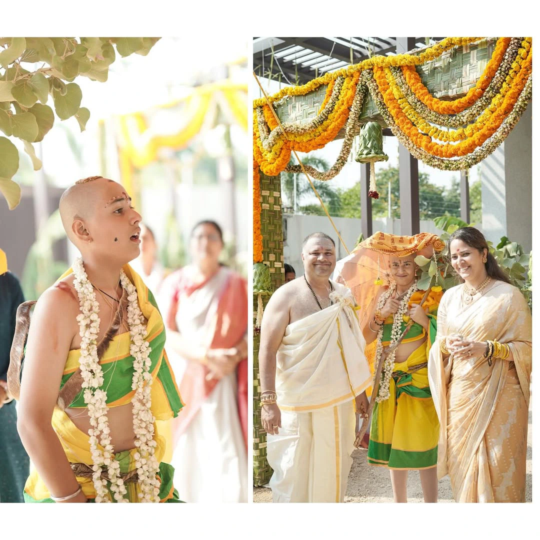 Anasuya Bharadwaj Son Upanayanam Ceremony Photos