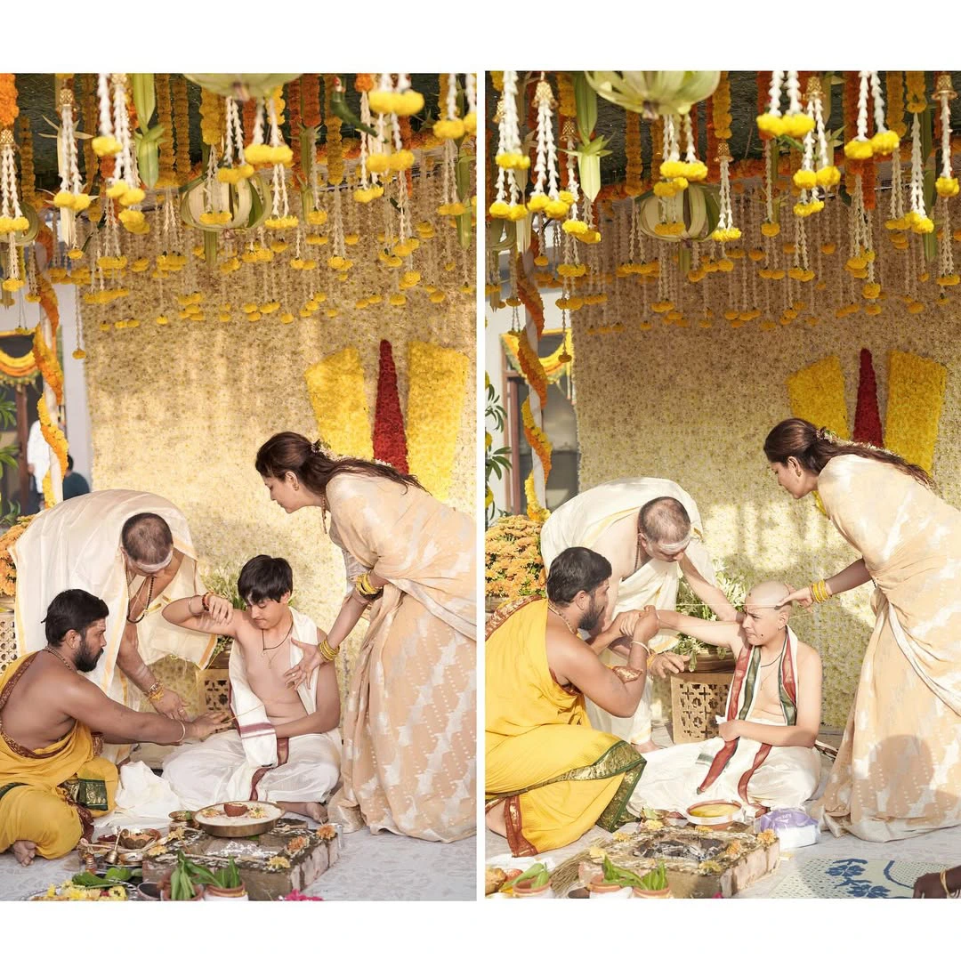 Anasuya Bharadwaj Son Upanayanam Ceremony Photos