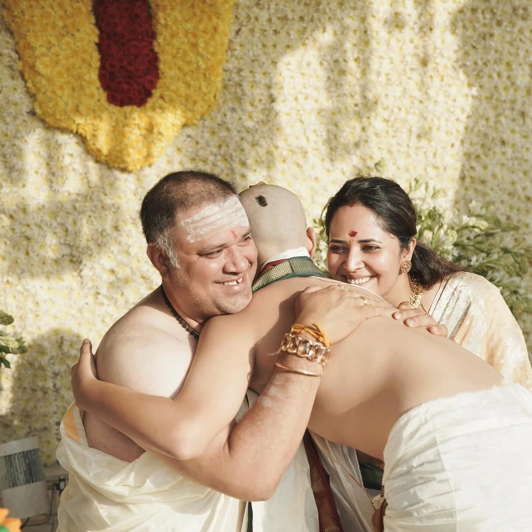 Anasuya Bharadwaj Son Upanayanam Ceremony Photos