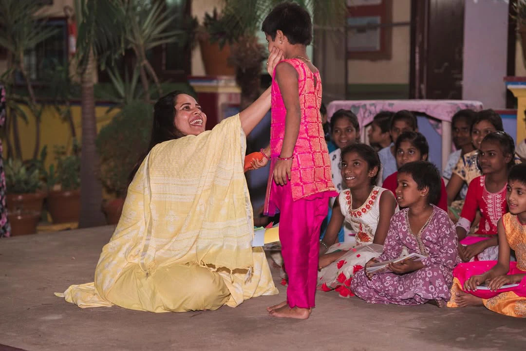 Anasuya Bharadwaj Celebrates her Birthday at Orphanage Home