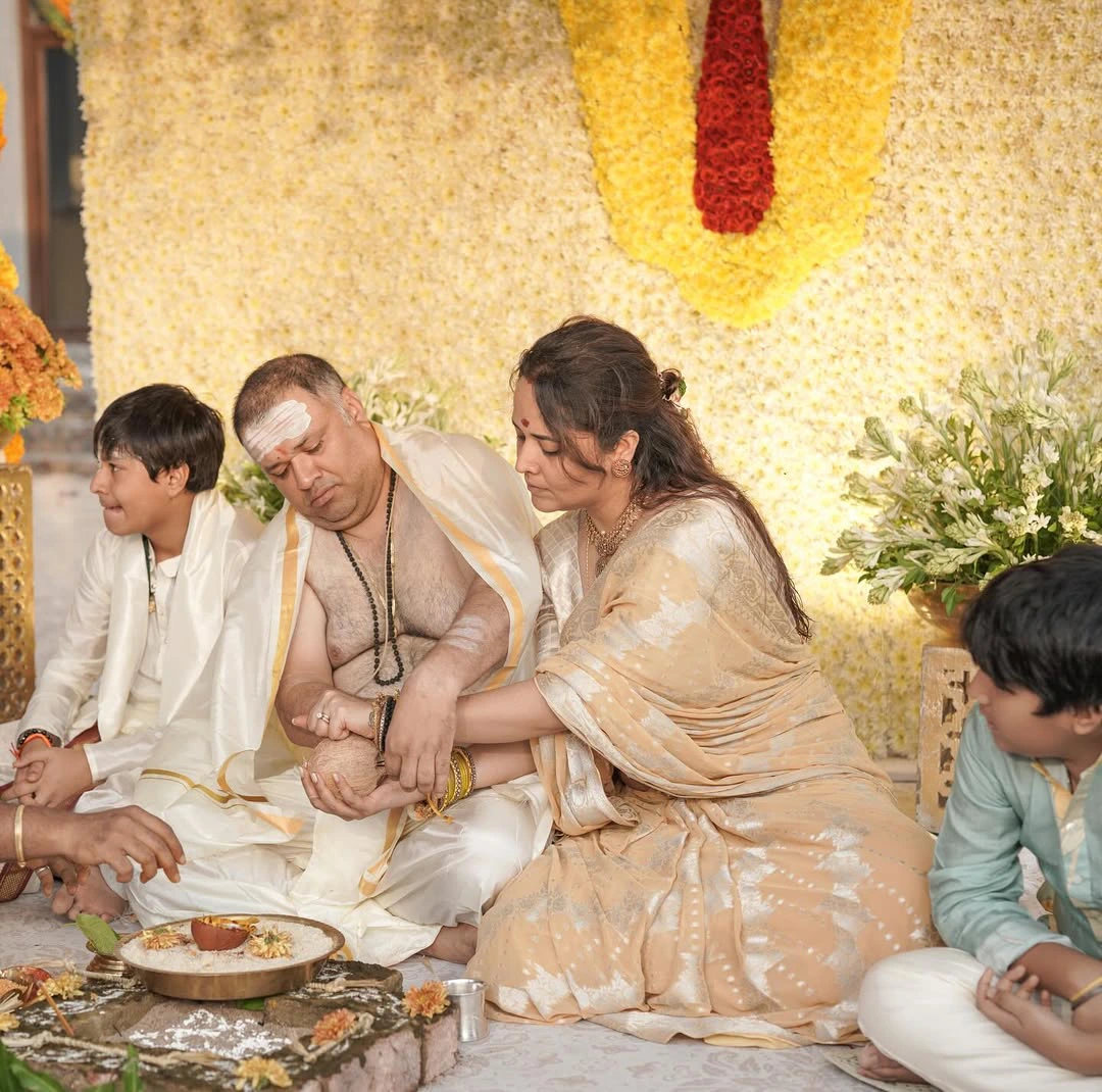 Anasuya Bharadwaj Son Upanayanam Ceremony Photos