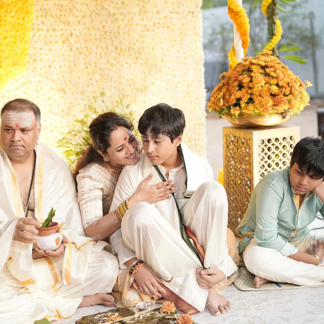 Anasuya Bharadwaj Son Upanayanam Ceremony Photos