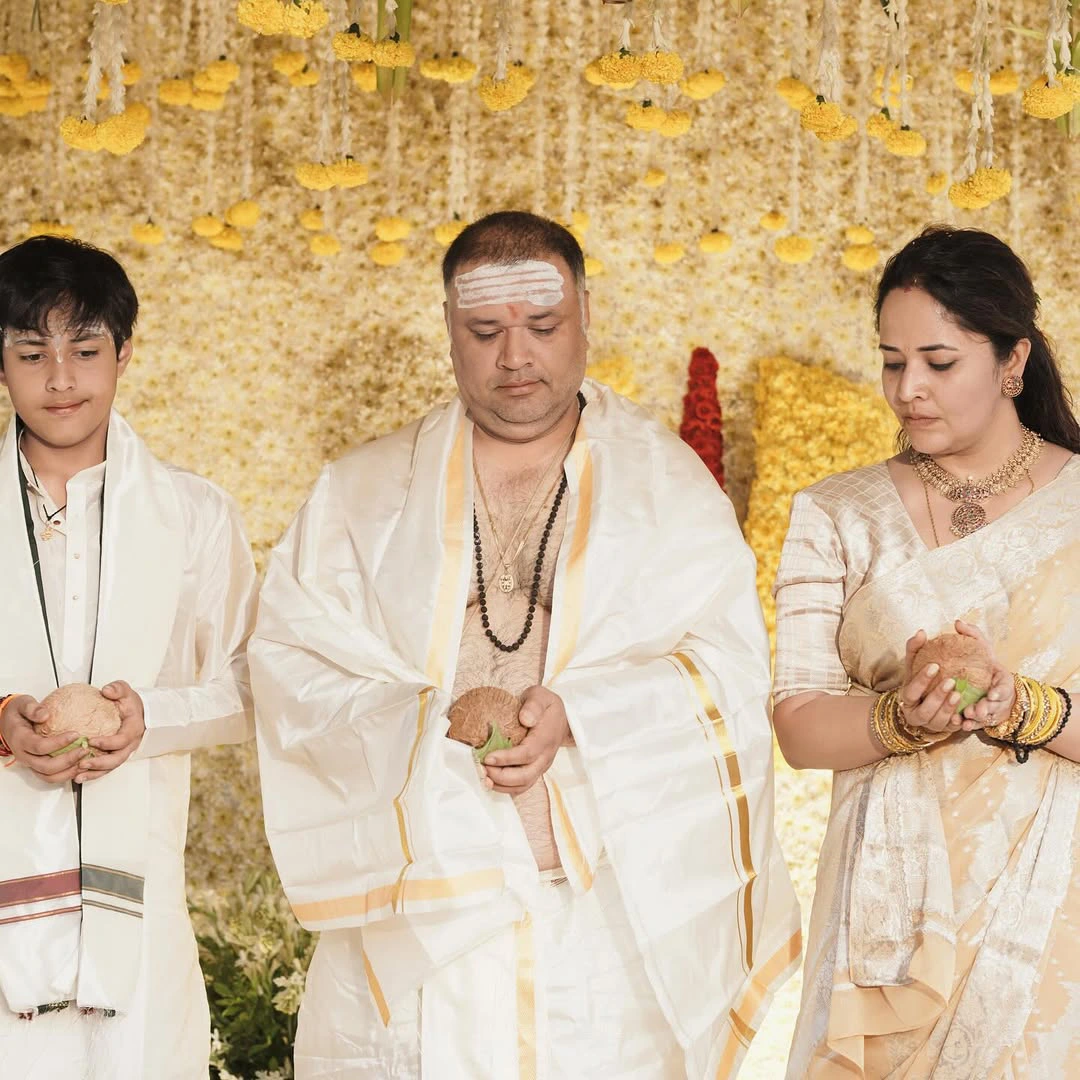 Anasuya Bharadwaj Son Upanayanam Ceremony Photos