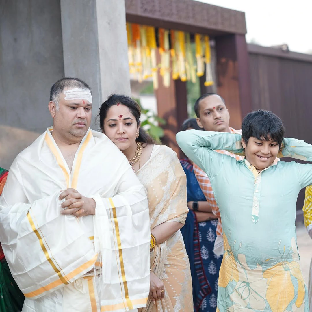 Anasuya Bharadwaj Son Upanayanam Ceremony Photos