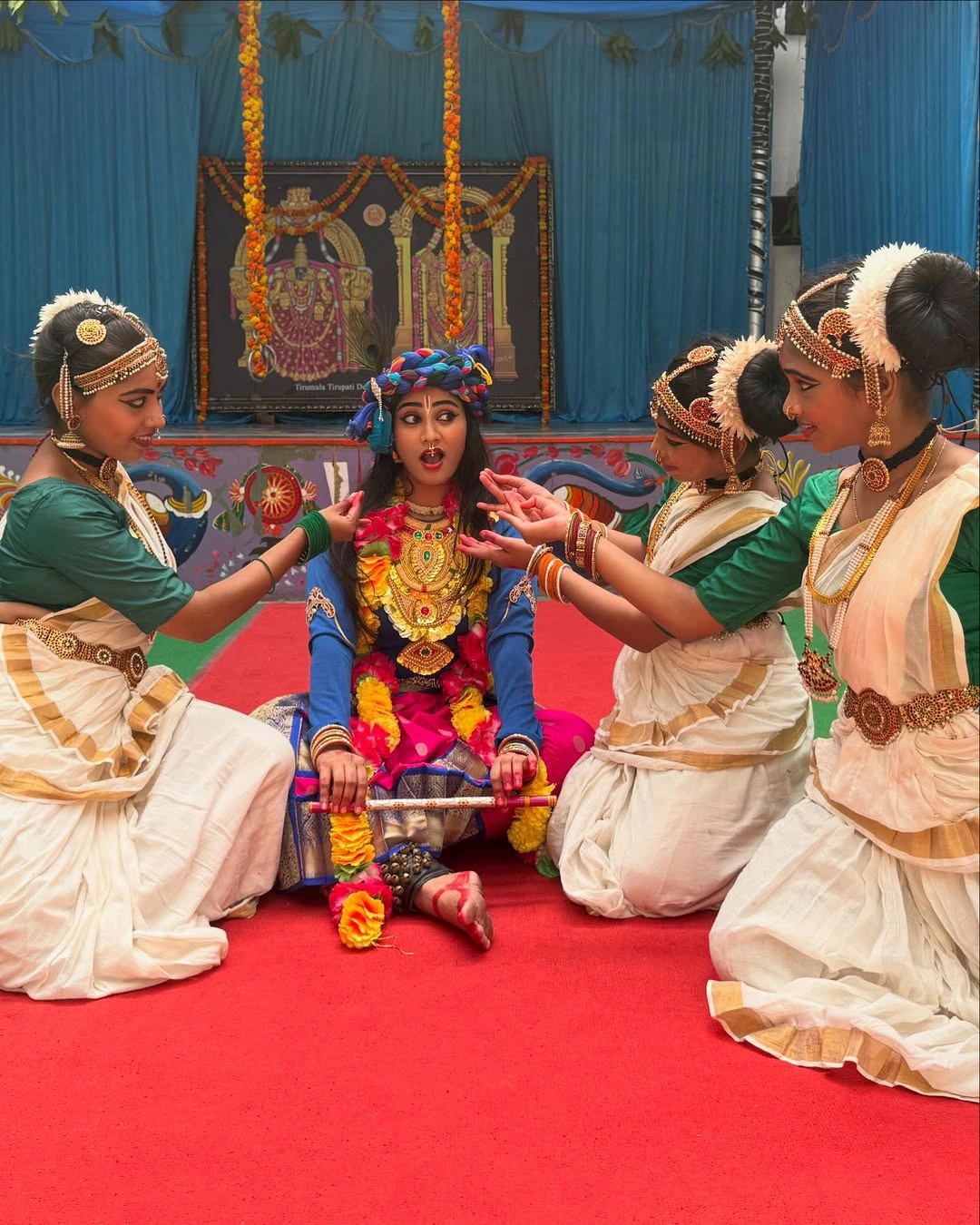 Actress Chandni Rao Looks in Lord Sri Krisha Getup