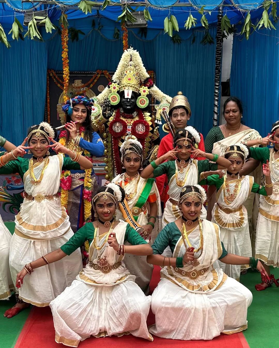 Actress Chandni Rao Looks in Lord Sri Krisha Getup