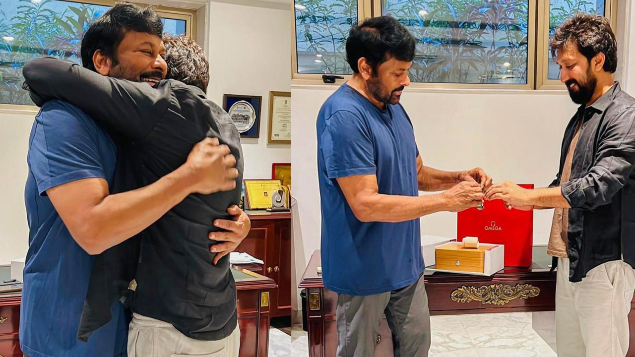 Chiranjeevi : డైరెక్టర్ కి ఖరీదైన వాచ్ గిఫ్ట్ ఇచ్చిన మెగాస్టార్.. ఫొటోలు వైరల్..