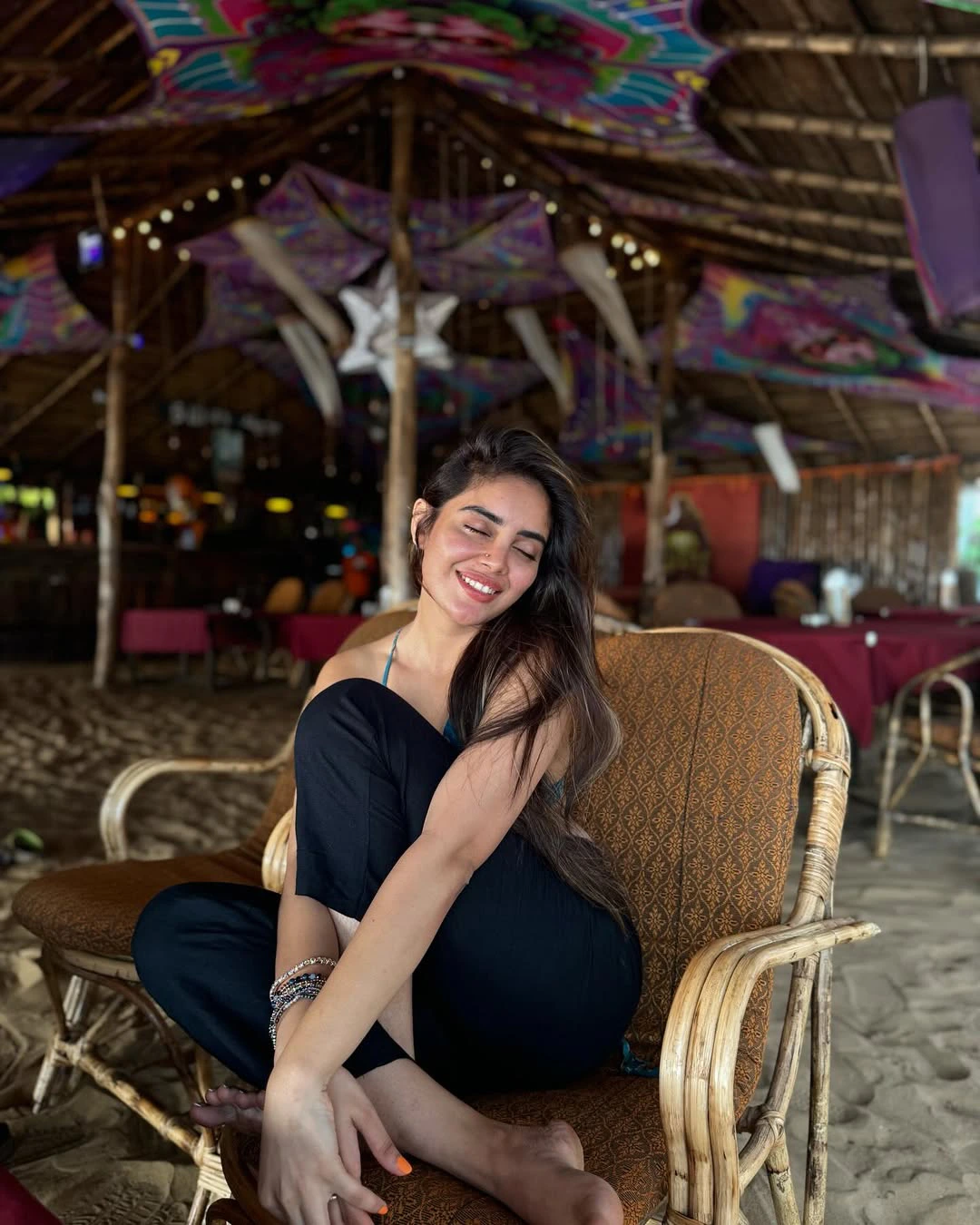 Kushitha Kallapu Enjoying in Beach