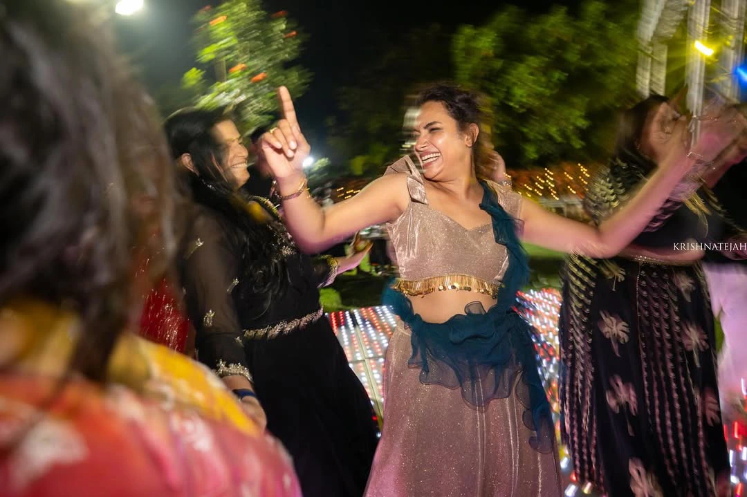 Actress Hari Teja Dance in her Sister Nithya Sangeeth Event