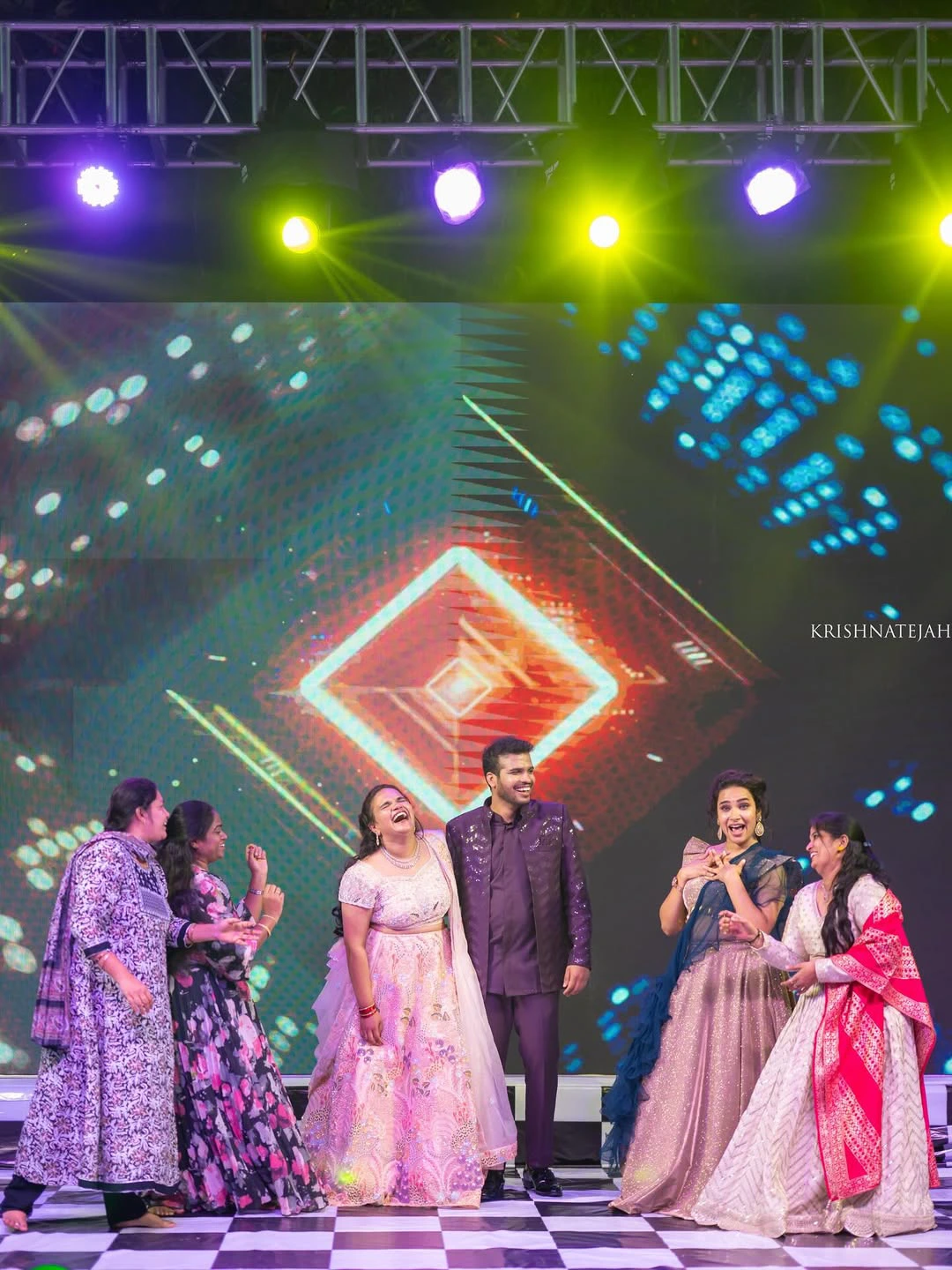 Actress Hari Teja Dance in her Sister Nithya Sangeeth Event