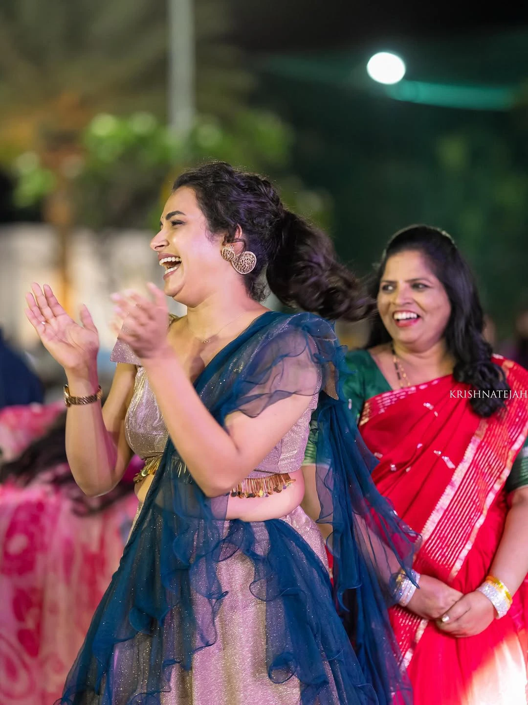 Actress Hari Teja Dance in her Sister Nithya Sangeeth Event