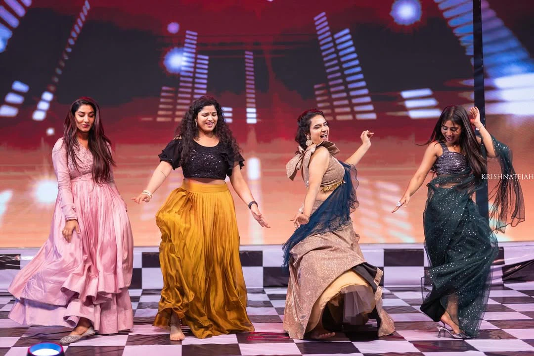 Actress Hari Teja Dance in her Sister Nithya Sangeeth Event