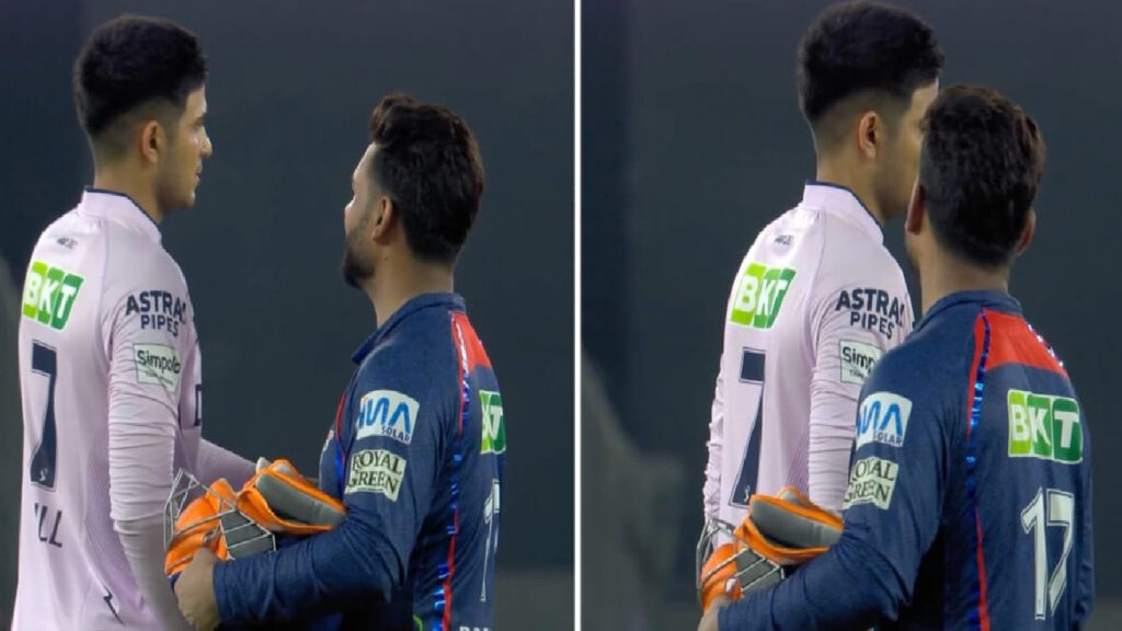 IPL 2025 GT vs LSG During Handshake Shubman Gill Ignore Rishabh Pant