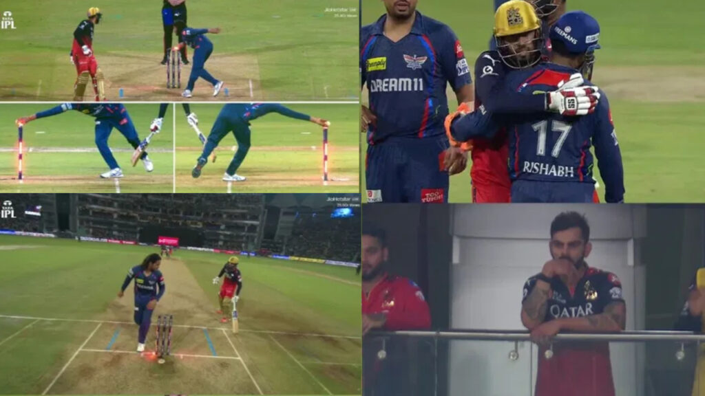 IPL 2025 LSG vs RCB Virat Kohli angry on Digvesh Rathi As He Mankads Jitesh Sharma
