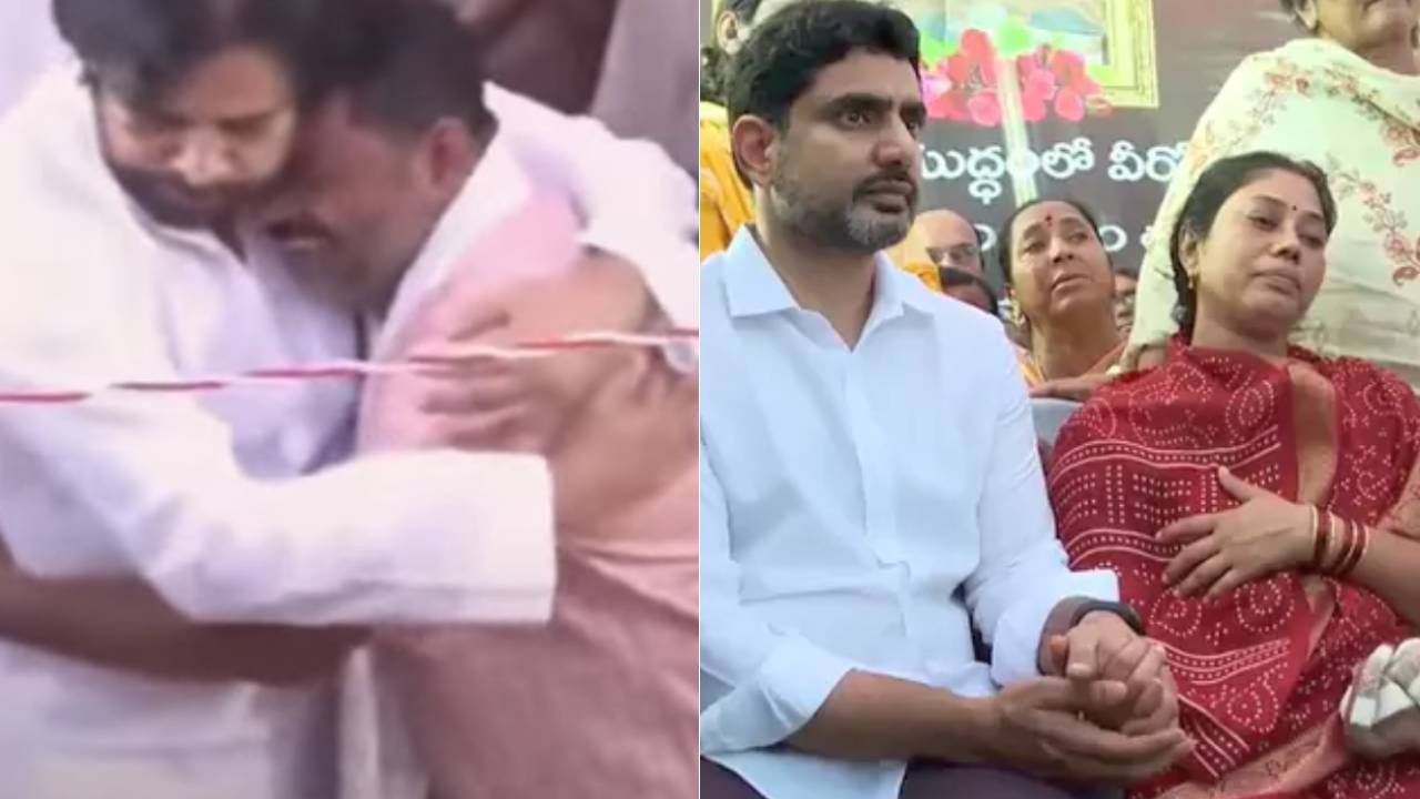 పవన్ కల్యాణ్ను హత్తుకొని కన్నీరుమున్నీరైన జవాన్ మురళి నాయక్ తల్లిదండ్రులు.. వారిని దగ్గర కూర్చొబెట్టుకొని ఓదార్చిన పవన్, లోకేశ్ పవన్ కల్యాణ్ను హత్తుకొని కన్నీరుమున్నీరైన జవాన్ మురళి నాయక్ తల్లిదండ్రులు.. వారిని దగ్గర కూర్చొబెట్టుకొని ఓదార్చిన పవన్, లోకేశ్