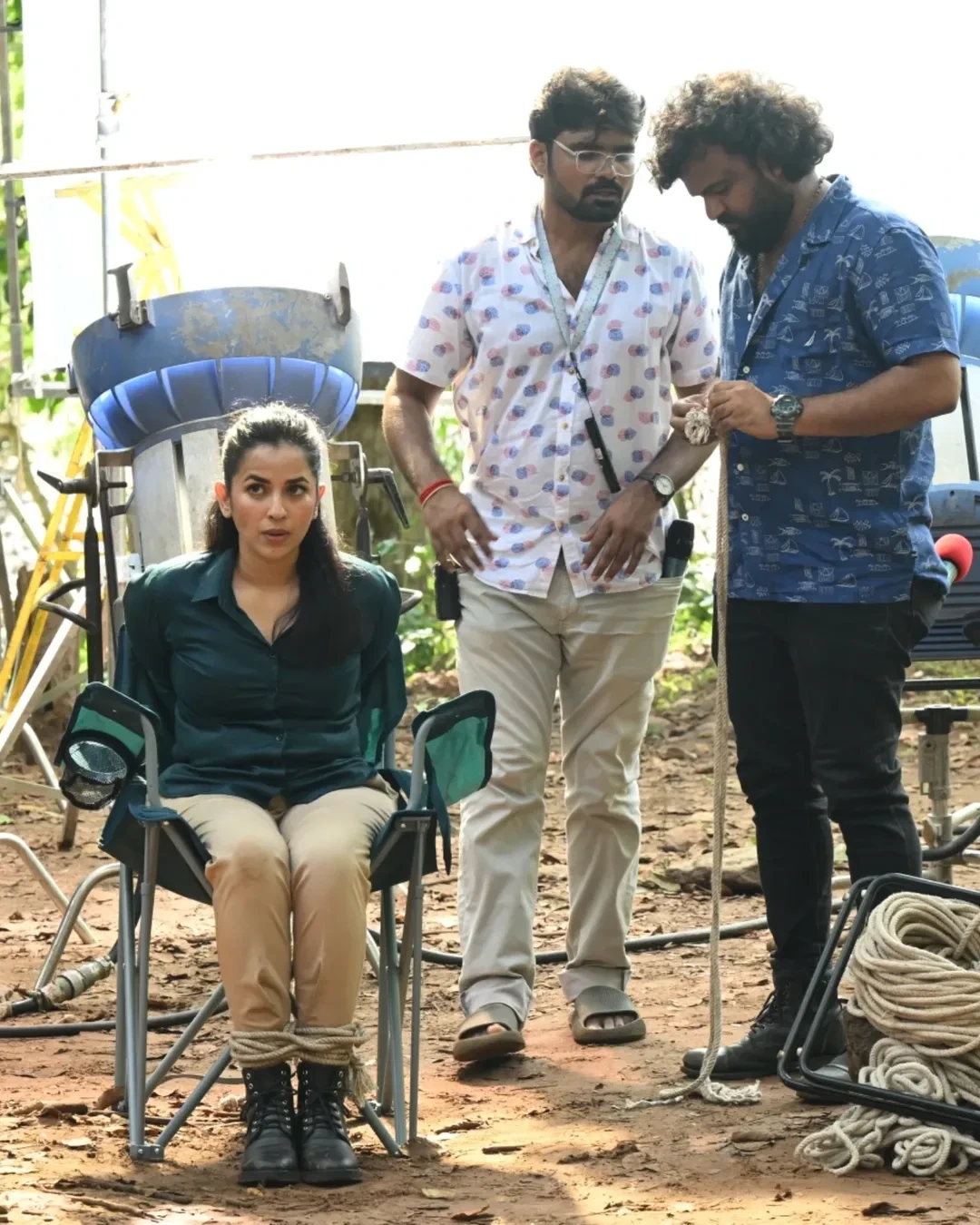Komalee Prasad Shares Hit 3 Movie Working Stills