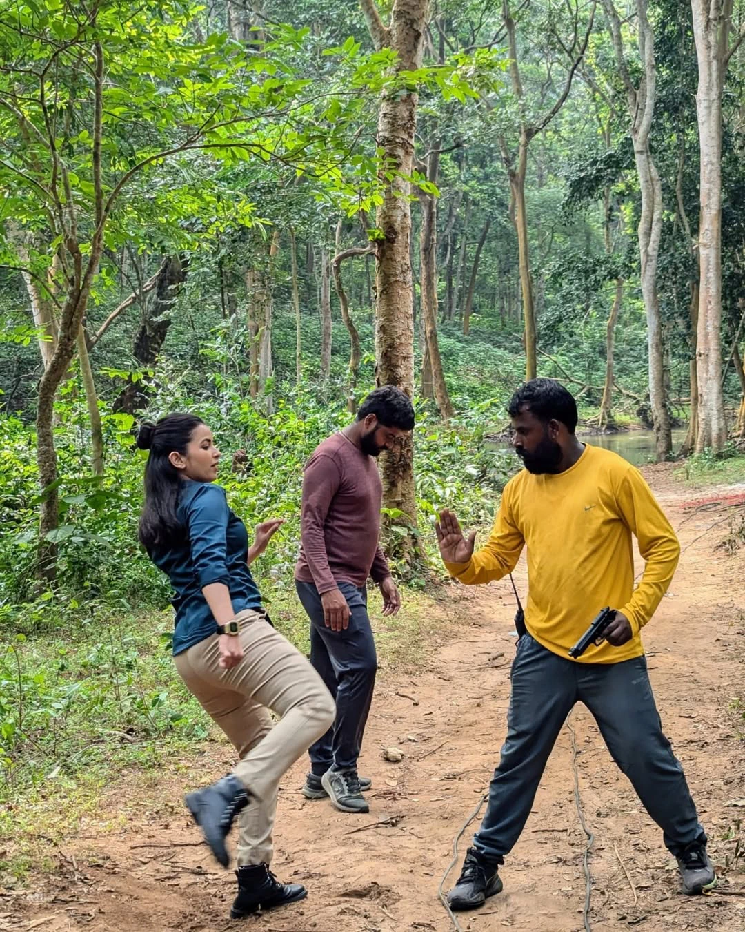 Komalee Prasad Shares Hit 3 Movie Working Stills