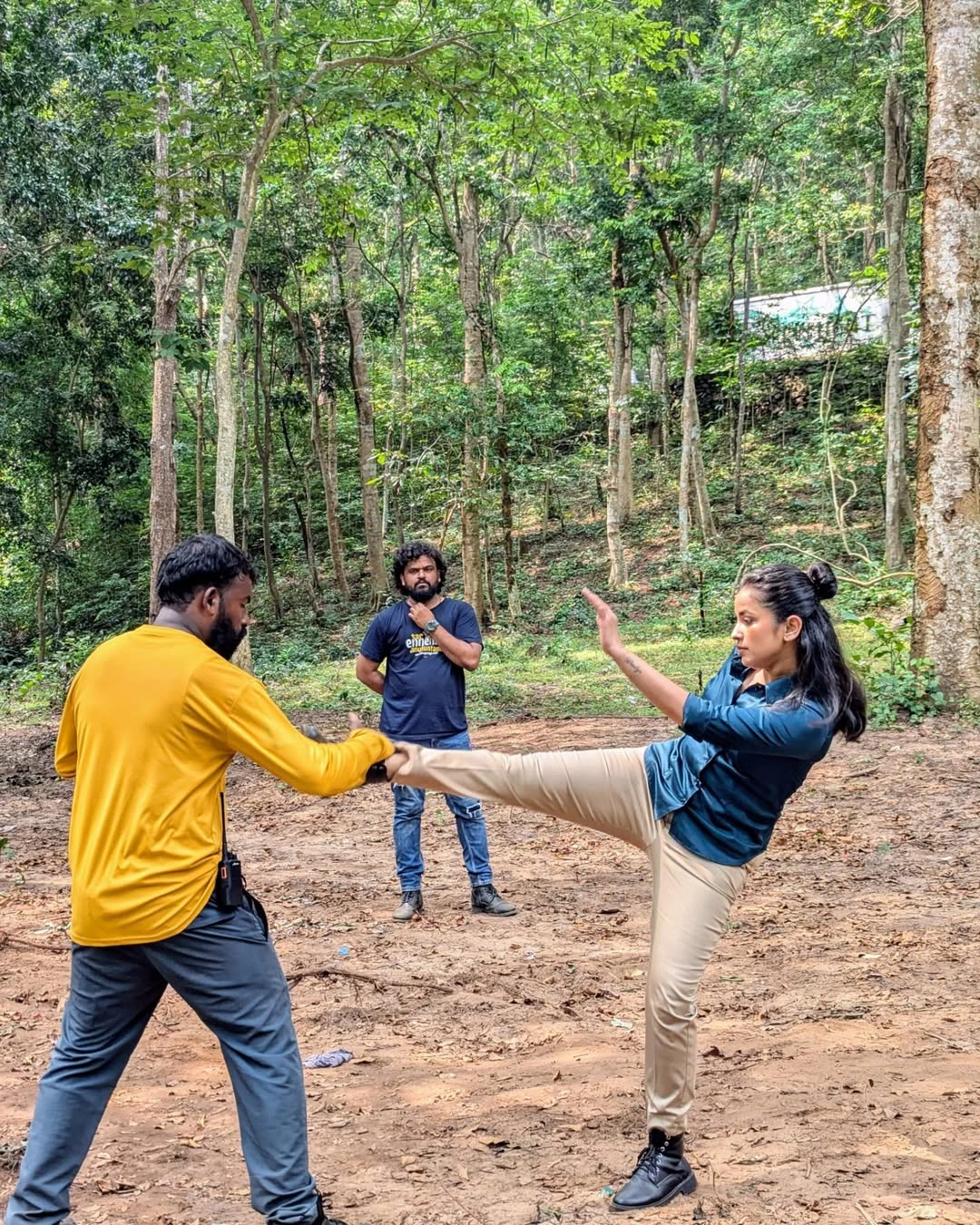 Komalee Prasad Shares Hit 3 Movie Working Stills