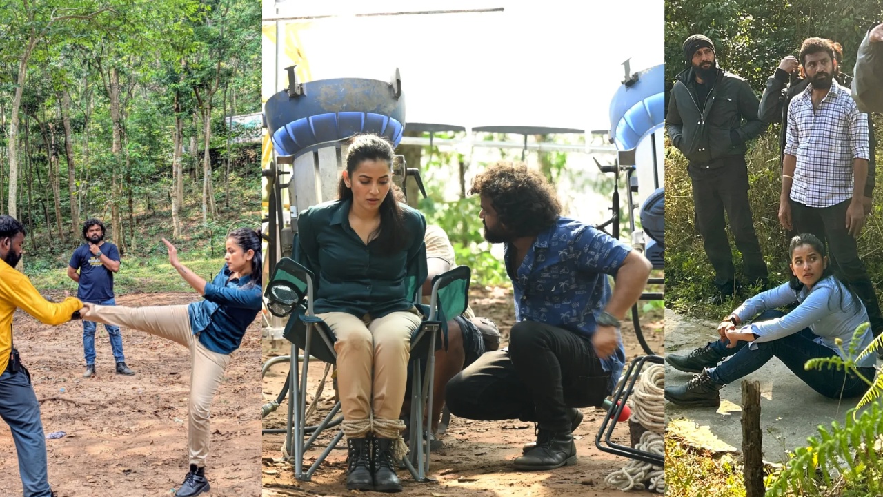 Komalee Prasad : హిట్ 3 వర్కింగ్ స్టిల్స్ షేర్ చేసిన కోమలీ ప్రసాద్.. అడవుల్లో ఎంత కష్టపడుతుందో..