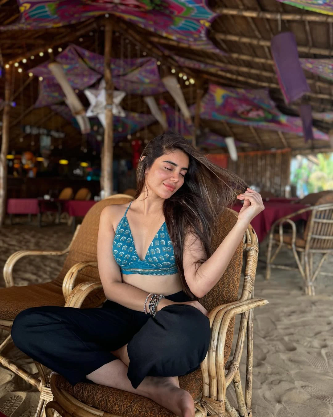 Kushitha Kallapu Enjoying in Beach