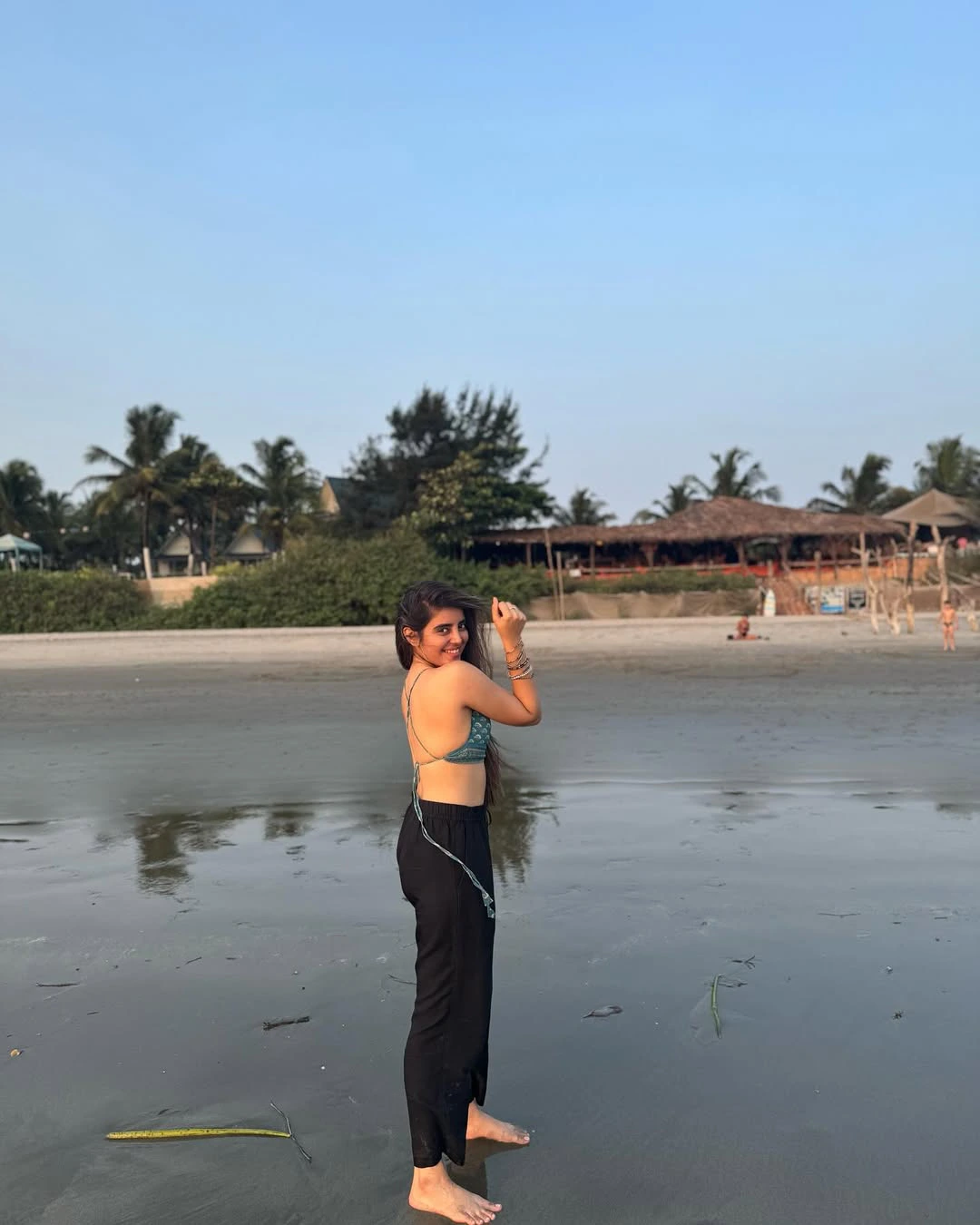 Kushitha Kallapu Enjoying in Beach
