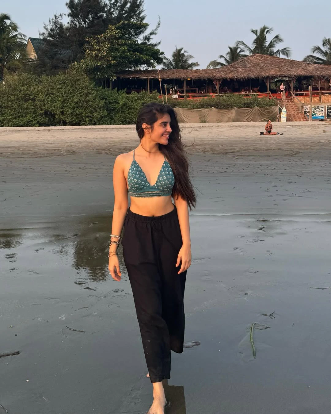 Kushitha Kallapu Enjoying in Beach