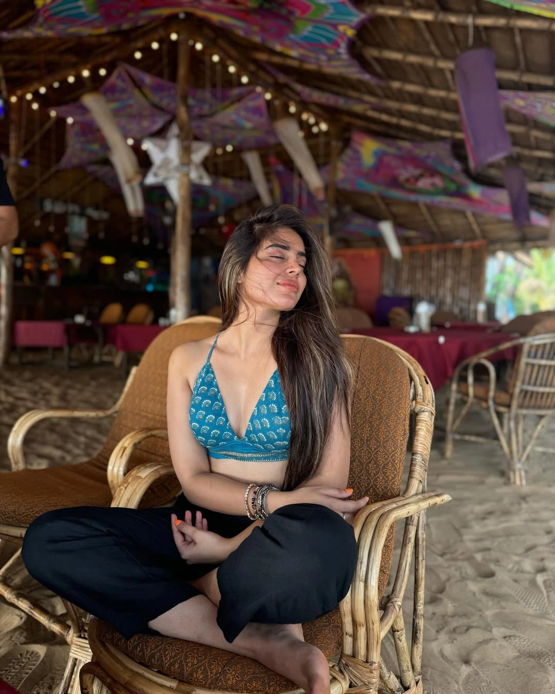 Kushitha Kallapu Enjoying in Beach