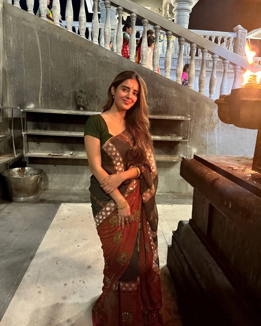 Kushitha Kallapu Went to Swarnagiri Temple