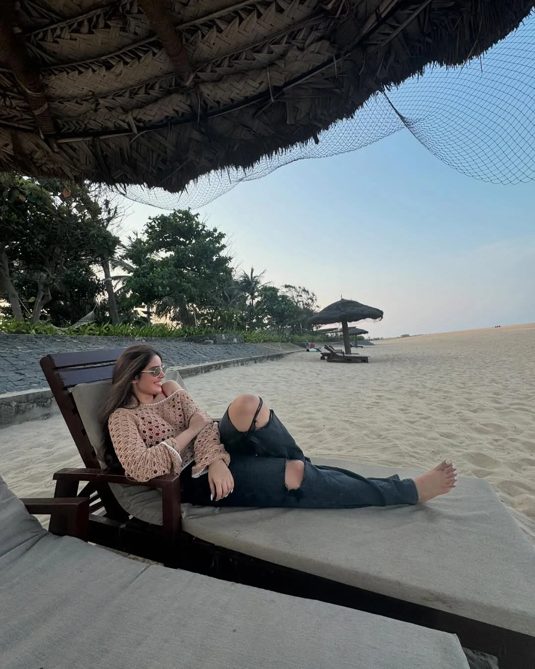Kushitha Kallapu Enjoying in Beach