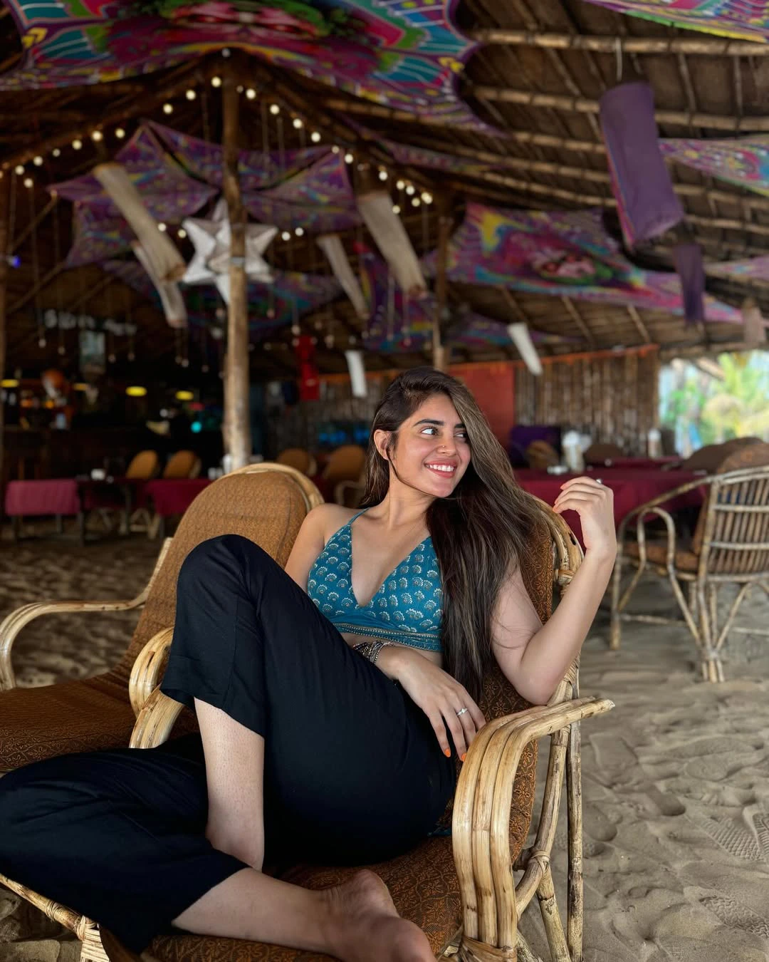 Kushitha Kallapu Enjoying in Beach