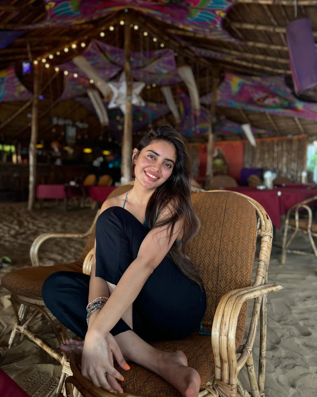 Kushitha Kallapu Enjoying in Beach