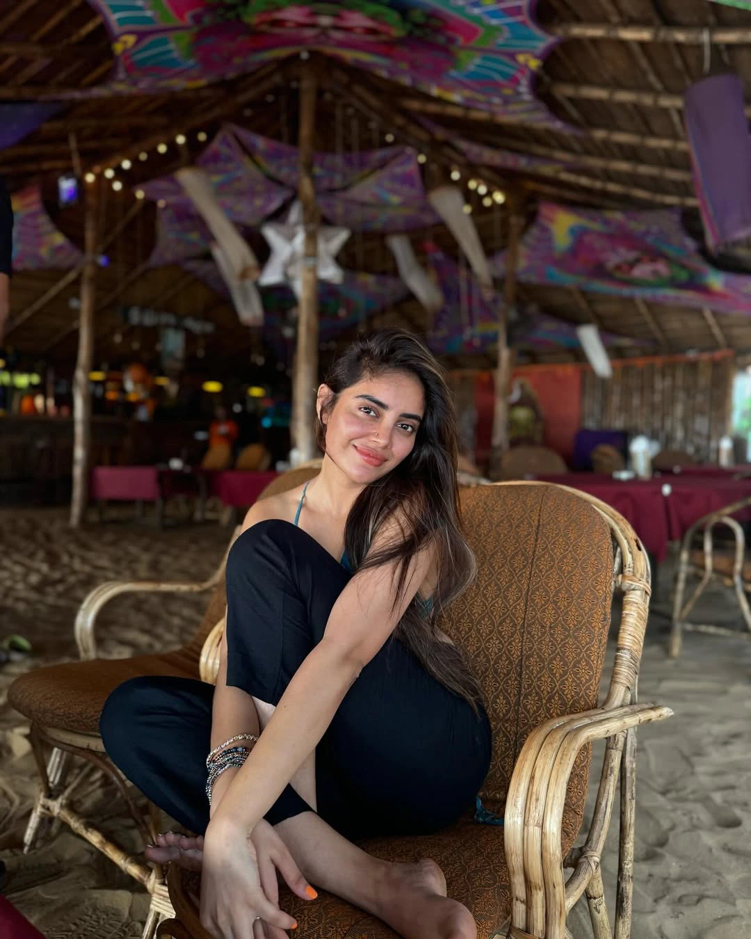 Kushitha Kallapu Enjoying in Beach