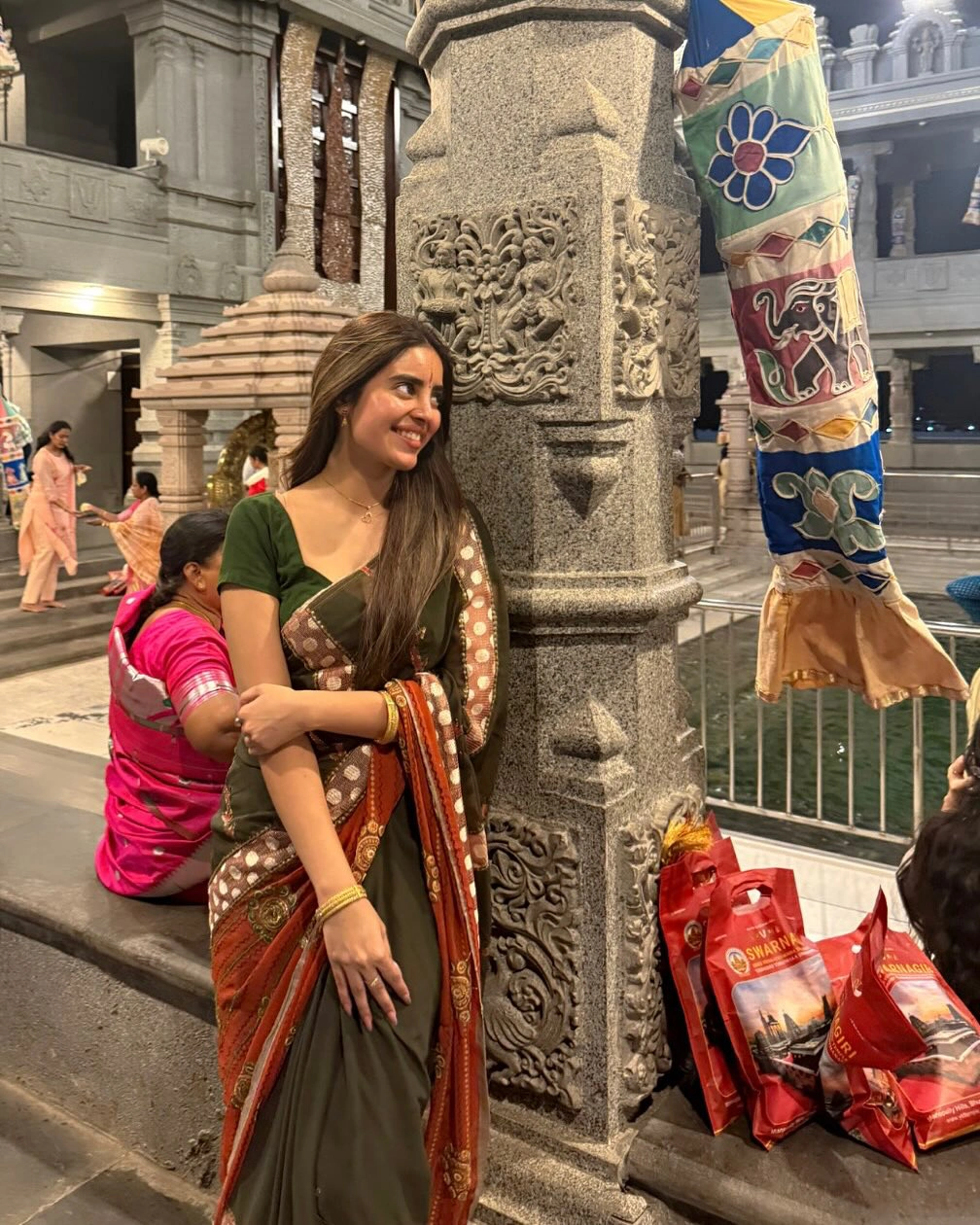 Kushitha Kallapu Went to Swarnagiri Temple