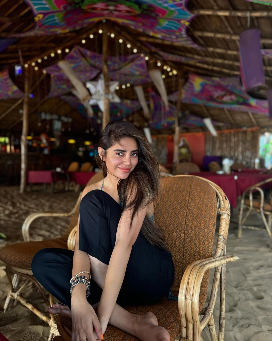 Kushitha Kallapu Enjoying in Beach