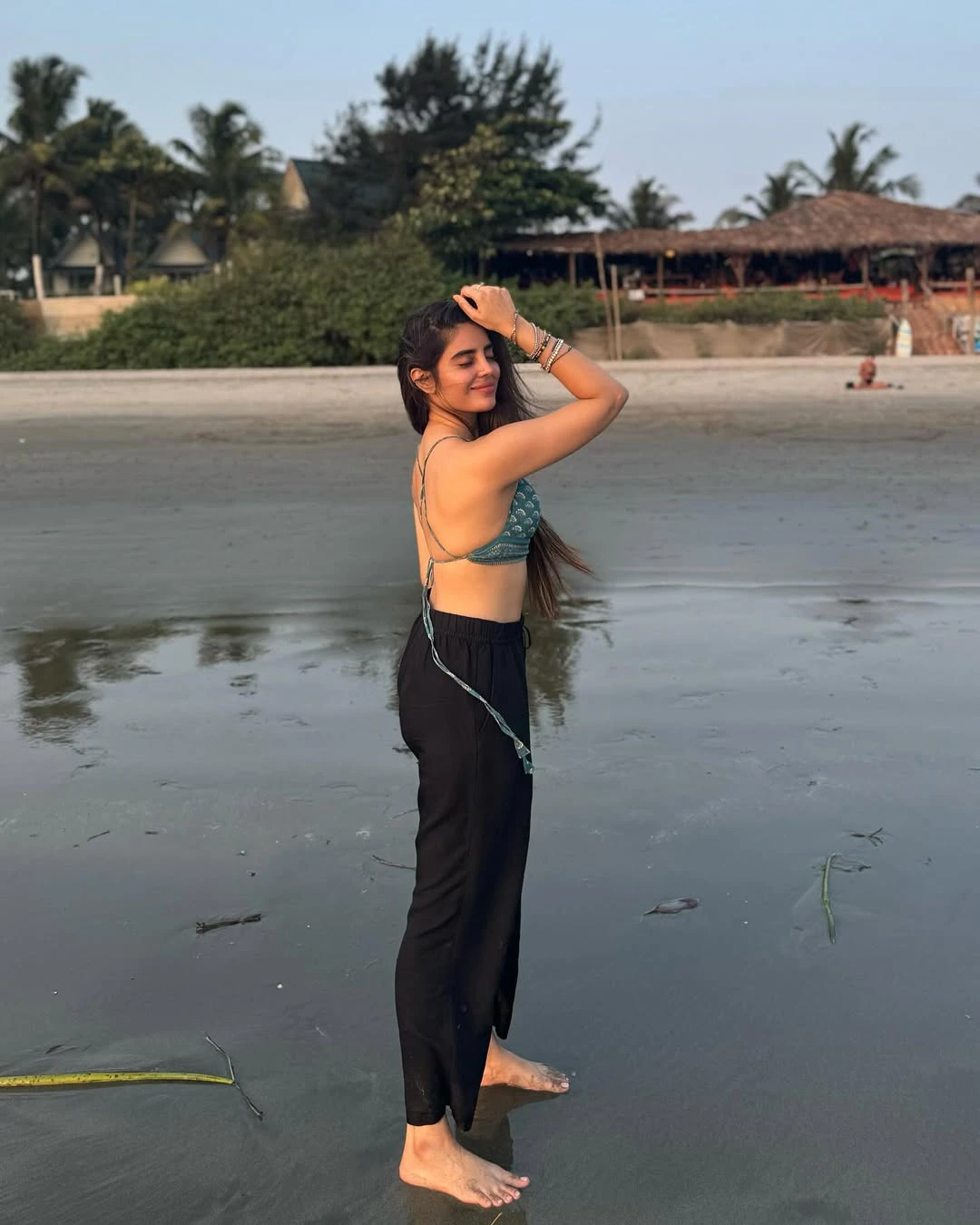 Kushitha Kallapu Enjoying in Beach