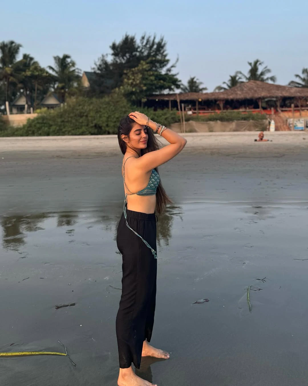 Kushitha Kallapu Enjoying in Beach