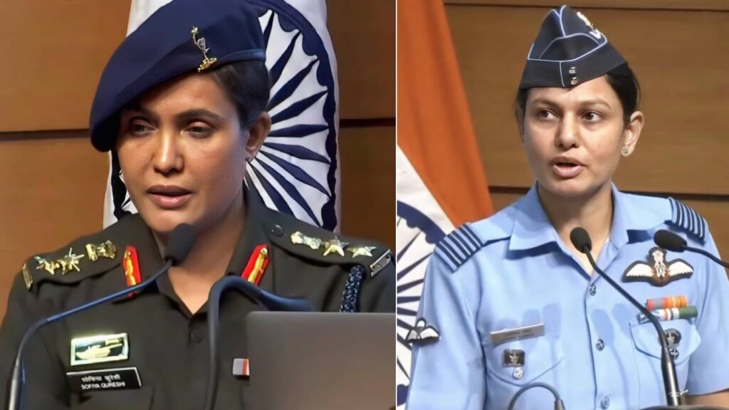 Sofiya Qureshi and wing commander vyomika singh