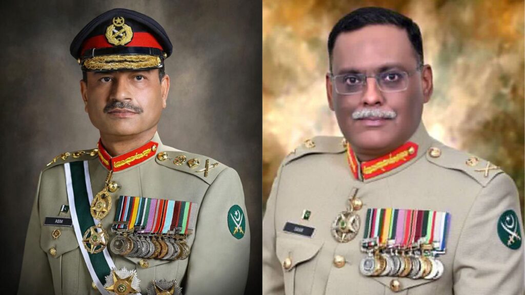 అసిమ్ మునీర్ (Left), షాహిర్ షంషద్ (Right)