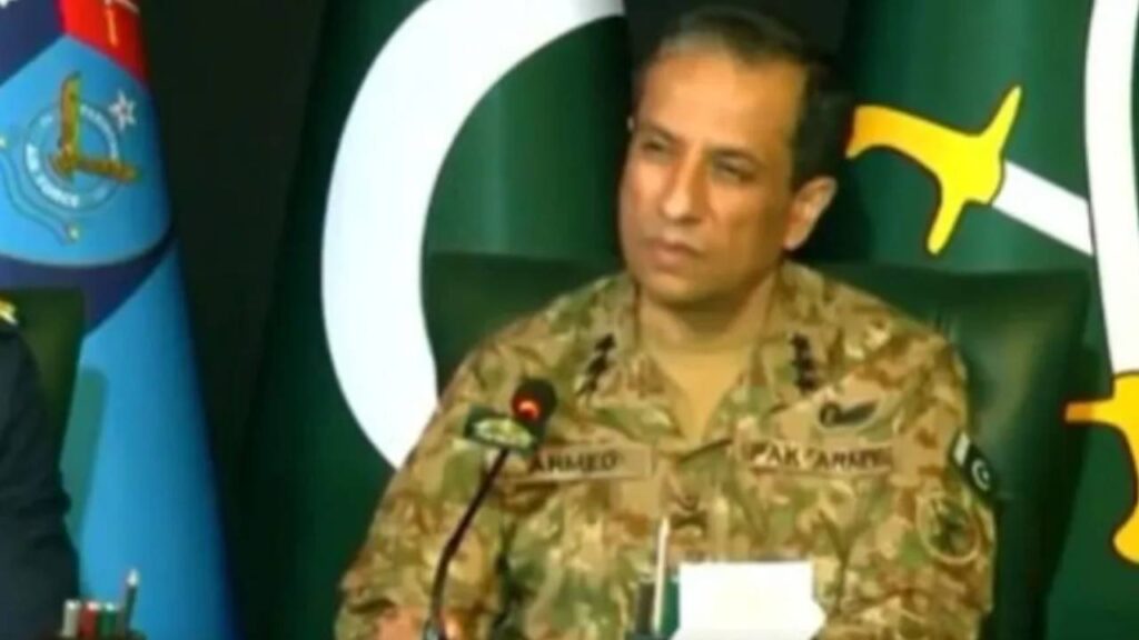 Pakistan Army spokesperson Ahmed Sharif