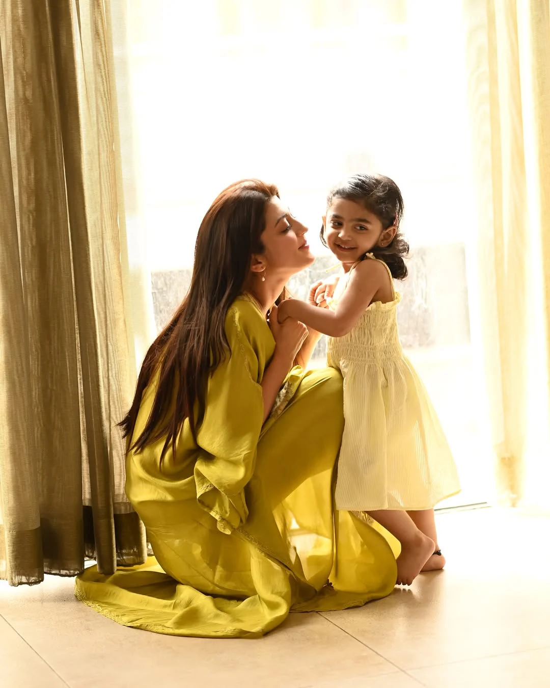 Pranita Subhash Mothers Day Special Photos with Her Children