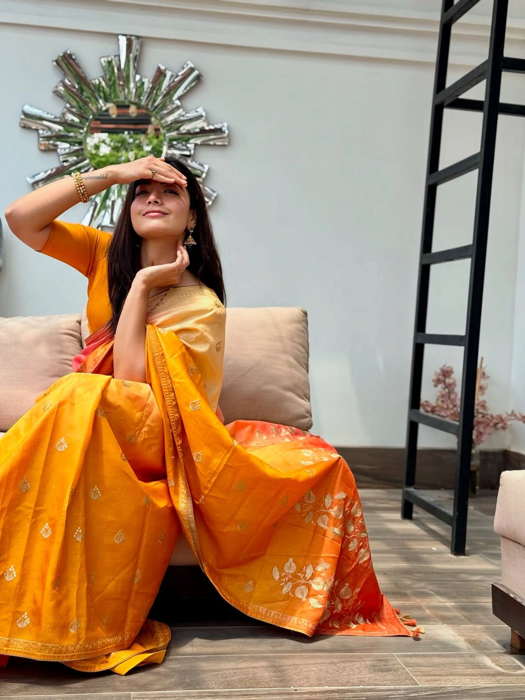 Rashmika Mandanna Cute Photos in Saree