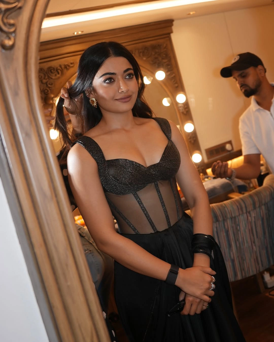 Rashmika Mandanna Shines in Black Dress