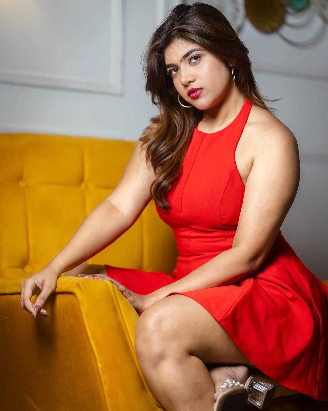 Rithu Chowdary in Short Dress