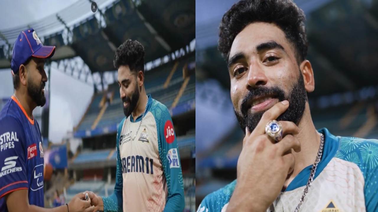 Rohit Sharma-Mohammed Siraj : గుజరాత్తో మ్యాచ్కు ముందు సిరాజ్ను కూల్ చేసిన రోహిత్ శర్మ.. అదిరిపోయే గిఫ్ట్.. Rohit Sharma-Mohammed Siraj : గుజరాత్తో మ్యాచ్కు ముందు సిరాజ్ను కూల్ చేసిన రోహిత్ శర్మ.. అదిరిపోయే గిఫ్ట్..