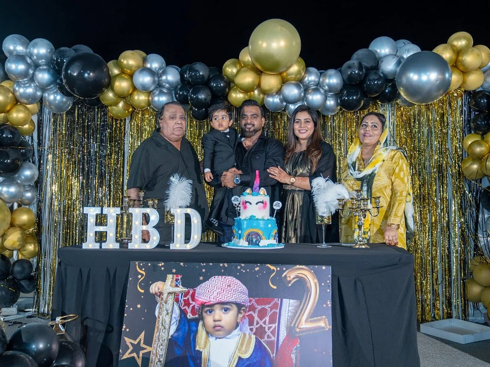 Actress Shamna Kasim Son Birthday Celebrations in Dubai
