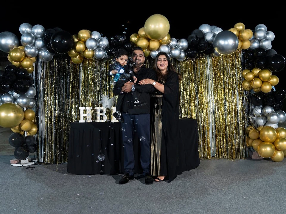 Actress Shamna Kasim Son Birthday Celebrations in Dubai
