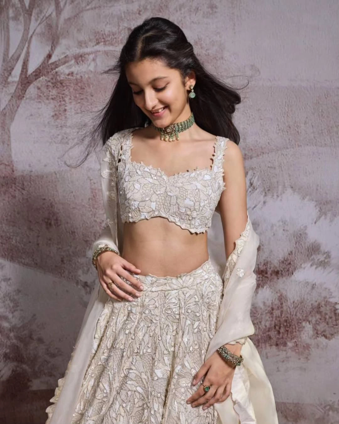 Sitara Ghattamaneni Shines in Ghagra Choli Dress